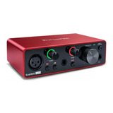 Interfaz De Audio Focusrite Scarlett Solo 3ra Generación