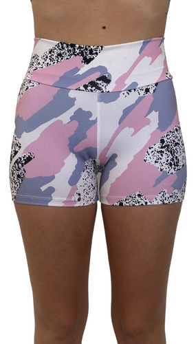 Pack X2 Calza Short Deportivo Mujer Tiro Alto - Sport 