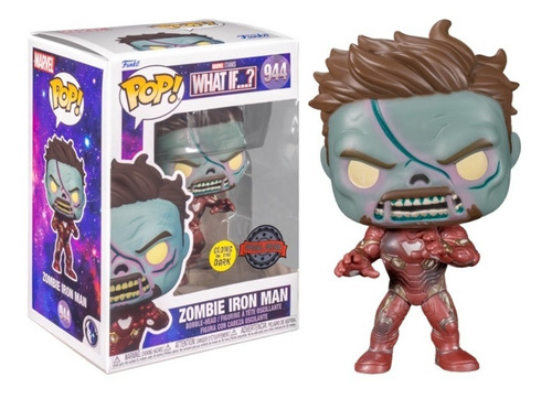 Funko Pop: What If - Iron Man Zombie Exclusivo Glows In Dark