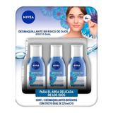 Nivea Desmaquillante Bifásico Rostro 3 Pzas De 125 Ml C/u