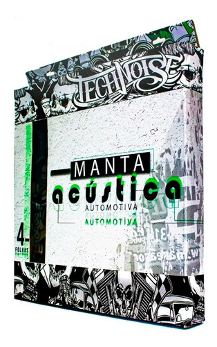 Manta Acustica Someacessorios 30x90 Cm 2,2mm Kit 4 Folhas 