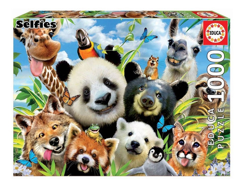 Puzzle Rompecabeza 1000 Pzas Llama Drama Selfie Educa 18117