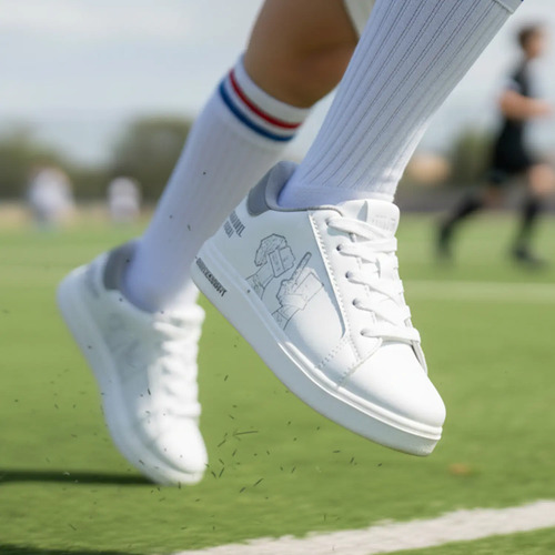 Tenis Casual Blanco Niños Escolares Minecraft Mi5231 Creeper Deportivo 22-24