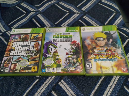 Jogos Xbox 360 - Gta, Naruto Storm, Plants Vs Zombies