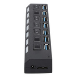 Multi Usb Port Hub 3.0 7 Divisor De Alta Velocidad Individua