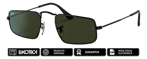 Oculos Retro Retangular Estiloso Rayban Original Verde G-15