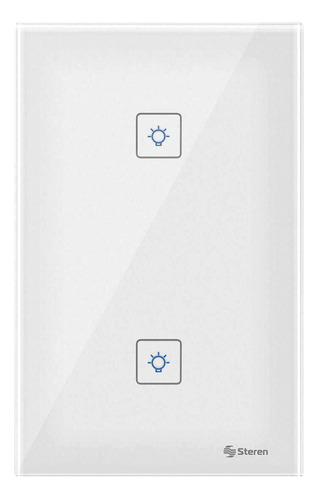 Interruptor Inteligente Wifi Doble 2 Alexa Google Steren