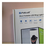 Caja De Luz Aro Led Estudio 30cm 6 Fondos Colores 