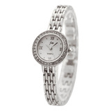 Reloj Quartz Mujer Con Brillos Elegante Obsequio Perfecto