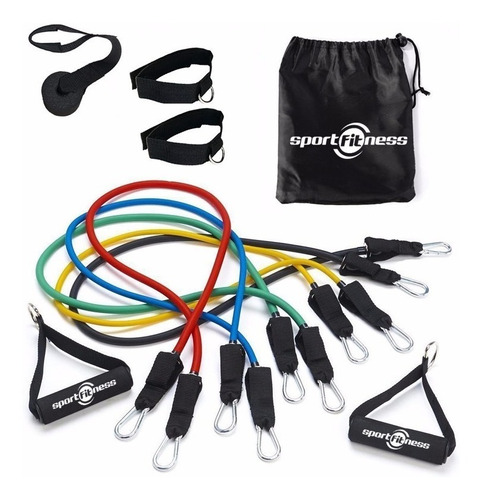 Bandas Elasticas Kit Teratubos Sportfitness Set X5 Ejercicio