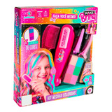 Kit Mechas Coloridas Cabelo Infantil 6 Cores Giz Make Brinq