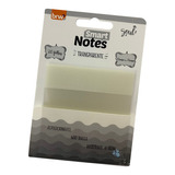 Bloco Adesivo Transparente Tipo Post It 76x76 C/20 Fls Brw