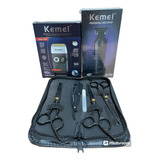 Kit3 Tesoura Profissional Barbeiro Maquinas Corte Acabamento