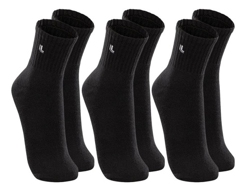 Kit 3 Pares Meias Cano Médio Masculino Lupo Sport Oferta