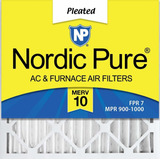 Nordic Pure 24x24x2 Merv 10 Filtros De Aire Plisados Para Ho