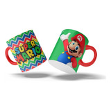 Mugs Mario Bros Pocillo X 36 Unid Fiestas Sorpresa Recordato Color Verde