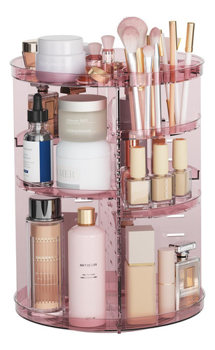 Organizador De Maquillaje Giratorio, 8 Capas Ajustables, 360