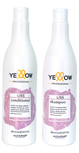 Kit Shampoo + Acondicionador Yellow Liss 500 Ml