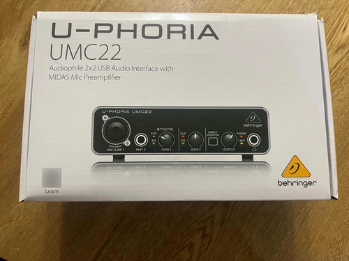 Interfaz Behringer Umc22 Línea U-phoria