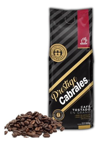 Cafe Tostado En Grano Cabrales Prestige X 1kg