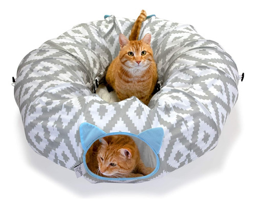 Kitty City - Cama Grande Tipo Túnel Para Gatos, Cama Para Ga