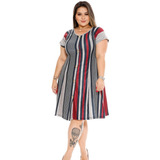 Vestido Plus Size Roupas Femininas Midi Na Promoção