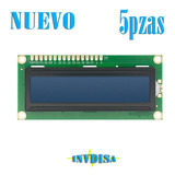 5pzas Display Lcd Pantalla 16x2 1602 Fondo Azul Arduino Pic