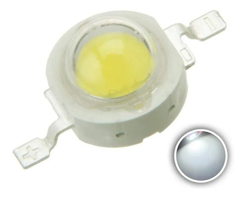 Led Chip 3w Pack 10 Unidades Led Smd 3 Watts Blanco Frio