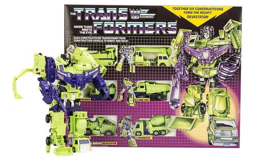 Hasbro 1985 Transformers Devastator G1 Japon Reedicion
