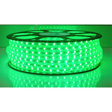 Manguera Tira Led 50mts 5050 127v Exterior Color Verde