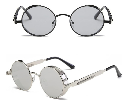 Foenixsong, 2 Piezas Hombres Mujeres Gafas De Sol Steampunk