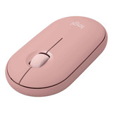 Mouse Sem Fio Logitech Pebble 2 M350s Usb Logi Bolt Rosa