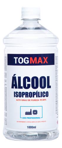 Limpa Telas Togmax 1000ml Isopropílico Para Limpeza Placas