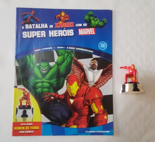 Xadrez Marvel Edição 39 - Homem De Ferro (peão Branco)