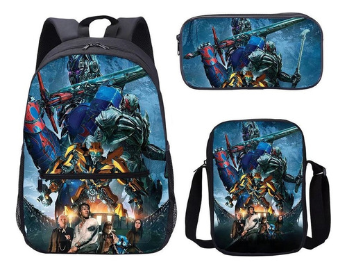 Mochilas Transformers Bandoleras Set 3 Piezas