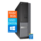 Pc Completo Dell 3020 Core I5 4g  8gb Ssd 240gb Win10 Novo 