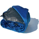 Malla Sombra 6x4 Azul Reforzada  Lista Para Colocar 90%