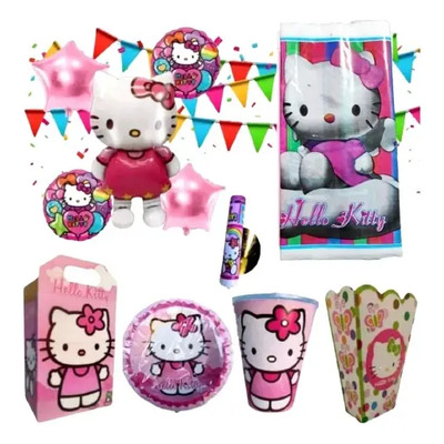 Globo Hello Kitty Gde Paq 15 Piezas