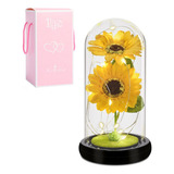 Girasol Artificial Eterno Con Luz Para Mujer