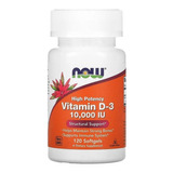 Vitamina D3 10000ui Now Foods 120 Caps