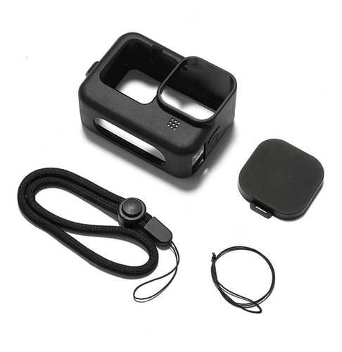 Funda Silicona Carcasa Gopro Hero 9 10 11 Black + Soga