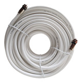 Cable Coaxial Rg6 Blanco 16 Metros Con Conectores