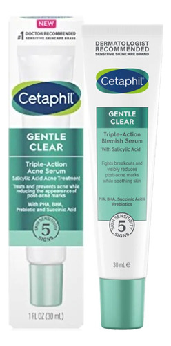 Cetaphil | Gentle Clear Serum Para Acne Triple Accion 30ml Momento De Aplicación Día/noche Tipo De Piel Sensible