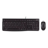 Logitech Mk120 Port Br Ç Kit Teclado Mouse Com Fio Cor Preto