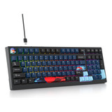 Owpkeenthy 96 Teclado Para Juegos Montado En Junta, Teclado 