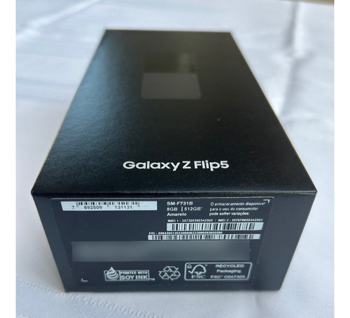 Smartphone Samsung Galaxy Z Flip5 5g, 512gb, 8gb Ram