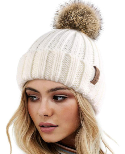 Gorro Hurley Furtalk Gorro De Punto De Invierno Para Mujer C