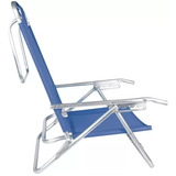 Cadeira Reclinavel 5 Posicoes Aluminio Mor
