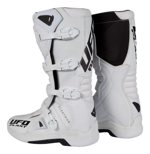 Botas Ufo Adulto Elektron Blanca Rider Moto Enduro Atv