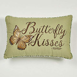 Touch Of Class Butterfly Eden - Almohada Rectangular Bordada